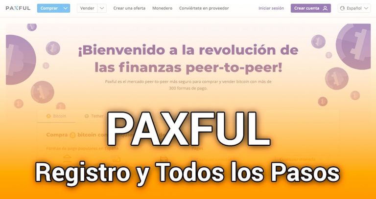 Paxful como registrarse con todos los pasos