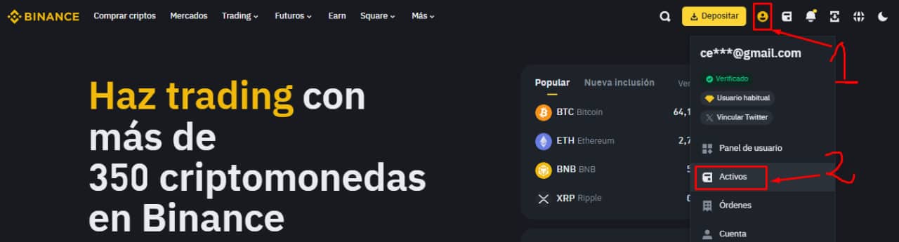 Cómo puedo enviar dinero de Billetera P2P a Billetera Spot en Binance