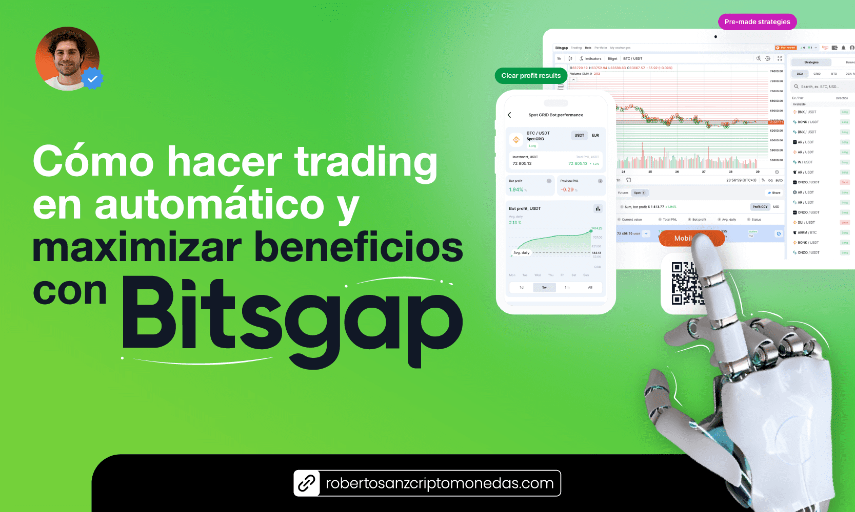 Cómo hacer trading en automático y maximizar beneficios con Bitsgap