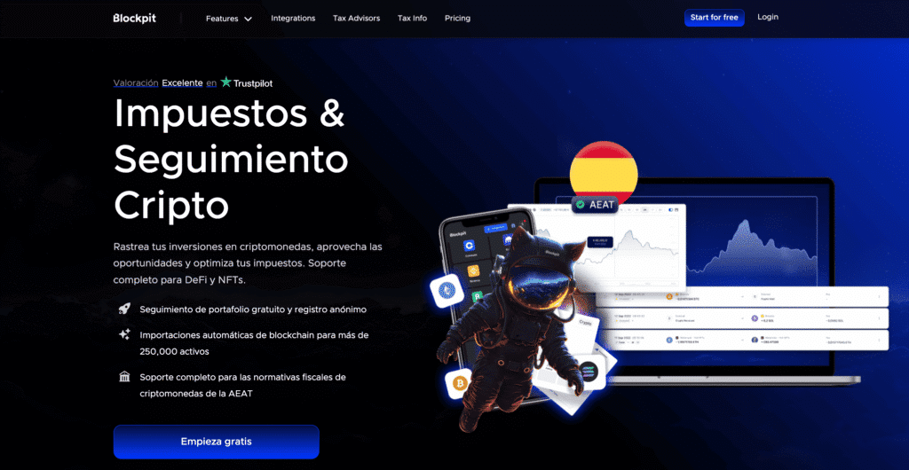 Blockpit impuestos y seguimiento cripto