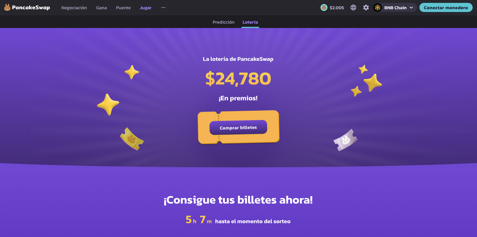 Cómo funciona Pancakeswap Loteria