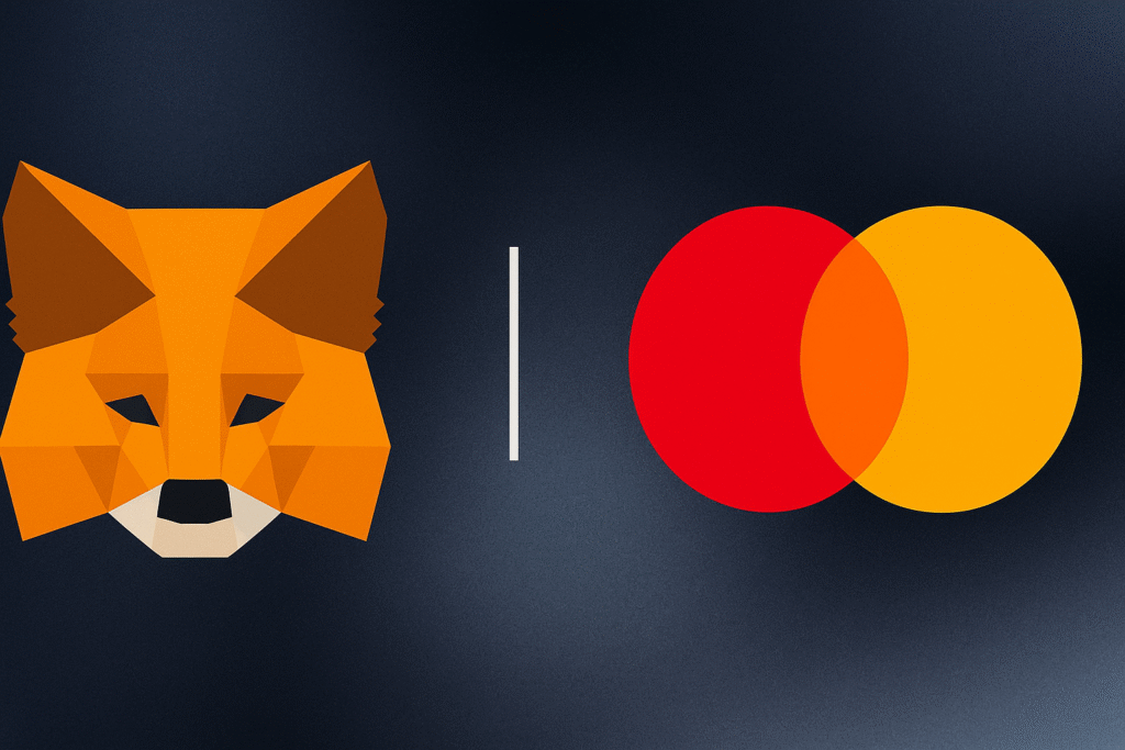 Logo de Metamask y Mastercard - Tarjeta MetaMask y EURe Guía Completa para Gastar Cripto.png