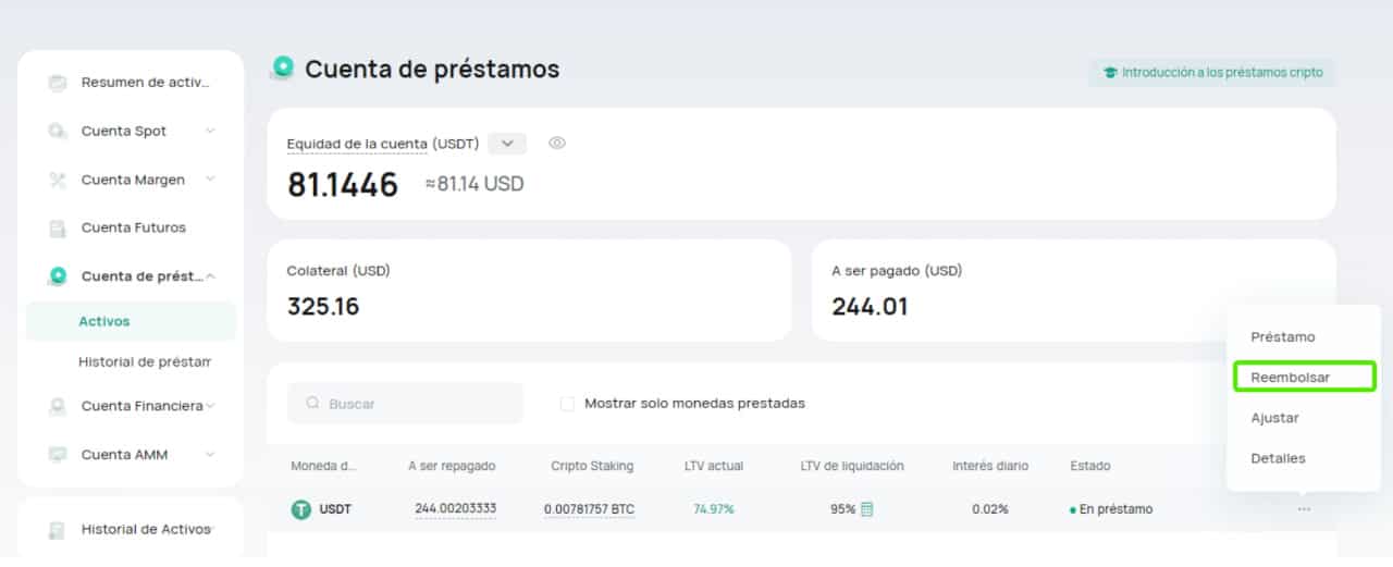 Cómo pedir criptomonedas prestadas en Coinex_robertosanzcriptomonedas08