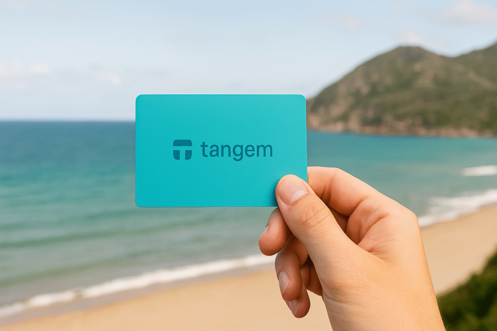 Tangem Wallet sin batería ni puertos – billetera fría resistente y segura